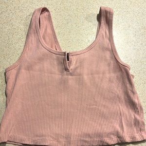 This a v neck pink crop top from target